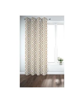 Printed curtain, Beige, 130*260cm - cat-34