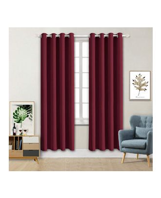 Blackout curtain, Dark Red, 140*240cm - cat-85