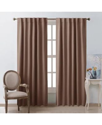 Blackout curtain, Brown, 270*260cm - cat-8
