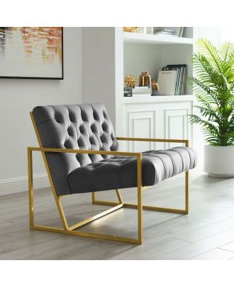 كرسي مودرن - ذهبي  CH130