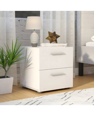 Commode 2 drawers, White - com-01-2