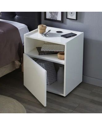 Commode Drawer & shelf, White - COM 07