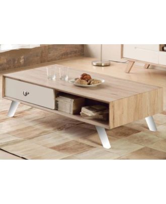 Coffee Table, White/Beige - CP819