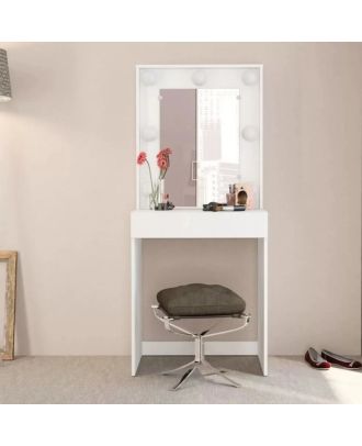 Makeup vanity 80cm, White - CRT06