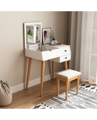 Makeup vanity 100cm, White - CRT08