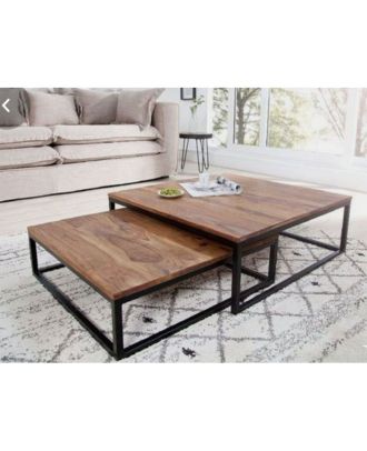 ترابيزة قهوة قطعتين - اسود - ct05