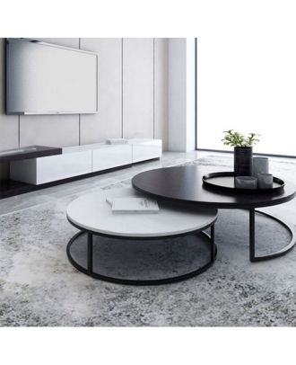 ترابيزة قهوة قطعتين - اسود - ct07