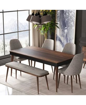 Dining room 4 chairs, MDF wood - DIR 14