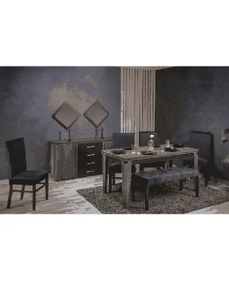 Dining room, 4 chairs MDF wood - DIR 25