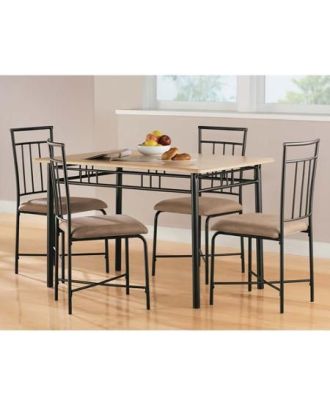 Dining Table, 5 pieces Black *Beige - DT106