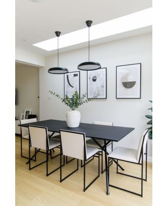 Dining Table, 7 pieces Black - DT114