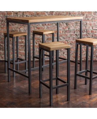 Dining Table, 5 pieces Black *Brown - DT115