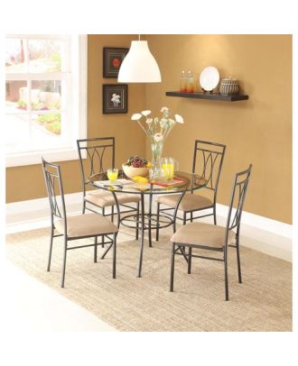 Dining Table, 5 pieces Brown - DT120