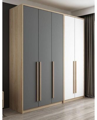 دولاب مودرن، رمادي*خشبي - EGAN35
