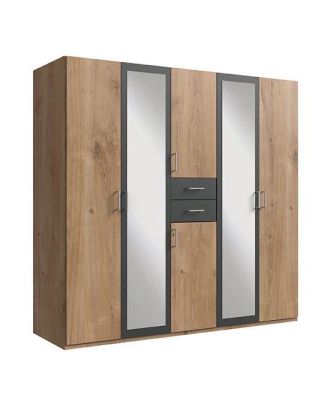 Modern wardrobe, Wooden*Gray - EGAN38