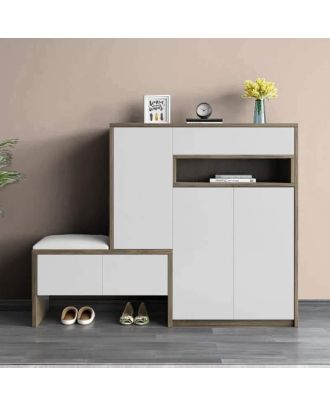 Shoe Rack, White - EGASH09