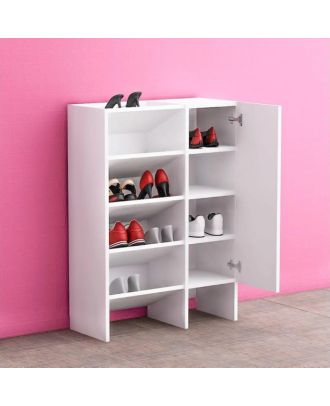 Shoe Rack, White - EGASH12