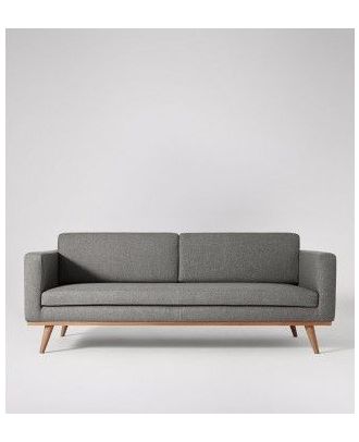 كنبة بمقعدين 200سم - رمادي - ekas009