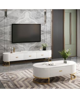 طقم ترابيزات، ابيض - EL102