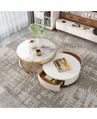 ترابيزة قهوة - ابيض - EL84