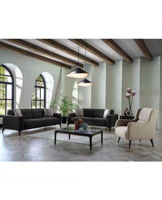 انترية مودرن - اسود*بيج - elo04