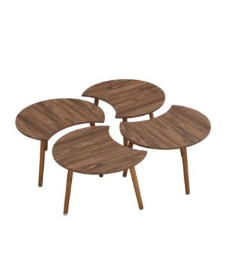 Table set 4 pieces, Brown - FNA19