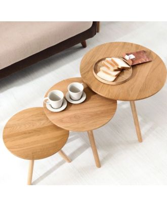 طقم ترابيزات 3 قطع - بيج - fna21