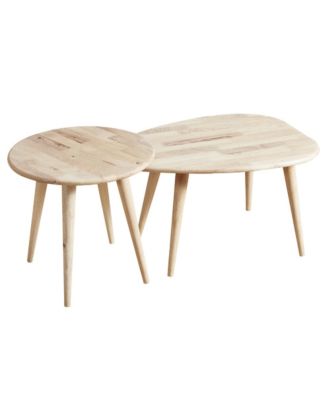 Coffee table set, 2 pieces, Beige - FNA24