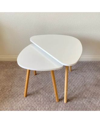 ترابيزة قطعتين - ابيض - fna5