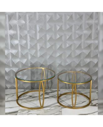 Coffee Table Set, Gold, 70cm - HAC5018