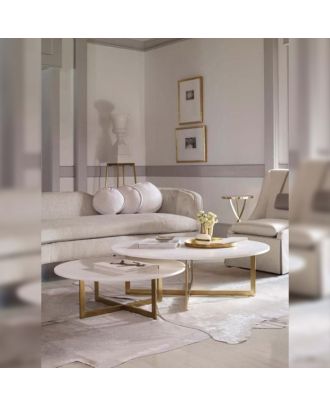 Coffee Table Set, Gold, 70cm - HACHM7007