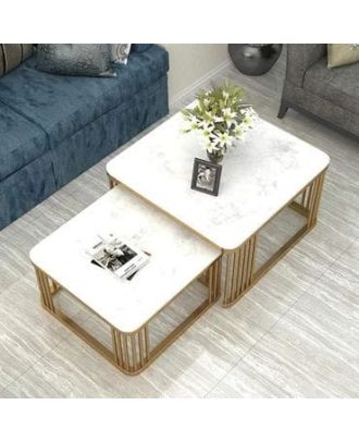 Coffee Table Set, Gold, 70cm - HACHM7032