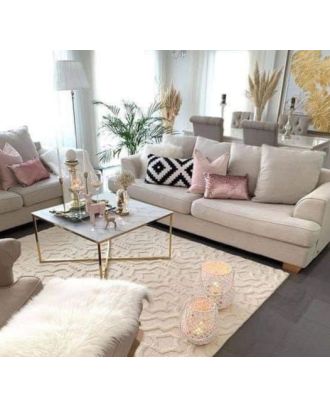 Marble Coffee Table Gold - 70 cm HACMD109