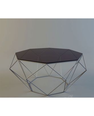 Steel Coffee table, Silver, 70 cm - HACME30