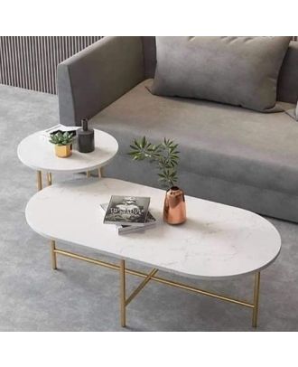 Coffee Table Set, Gold, 50cm - HACME45