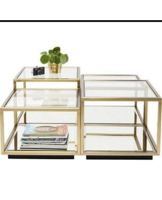 Coffee Table Set, Gold, 50cm - HACME49