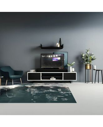 TV Unit,White*Black - HI433