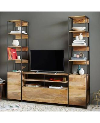 TV Unit, Beige*Black - HI447