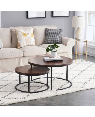 Coffee table set, Black*Brown - Hin.201