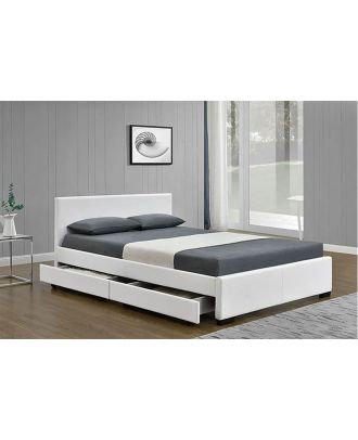 سرير  120سم - ابيض  HO18