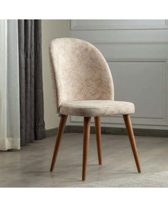 كرسي سفرة مودرن، بيج - HO60