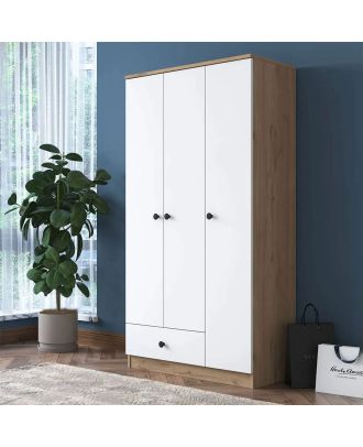 دولاب 120سم - ابيض*بيج - ho65