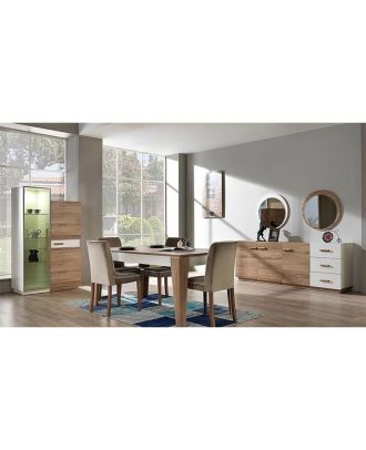 سفره 7 قطع -  ابيض*بيج - ho87