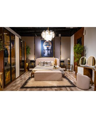 Laurent bed, natural wood, 180 cm - Sin.New3