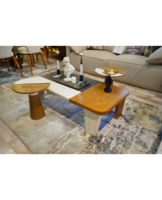 Louran coffee table set, three pieces, art-190