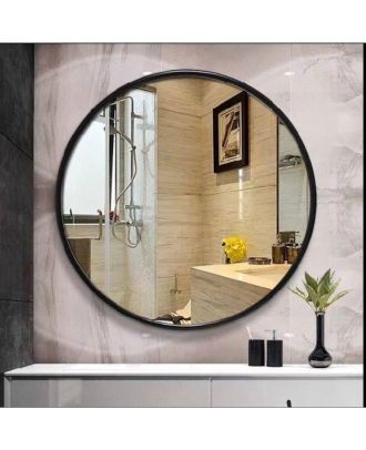 Round Mirror, Black  - M15