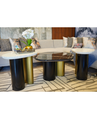 Miami coffee table set, three pieces, art-198