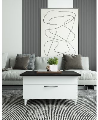 Mechanism coffee table, Brown*Black - MINI85ES