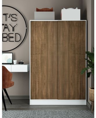 Wardrobe, White*Brown - miniW242BR