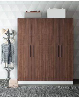 Wardrobe, White*Brown - miniW243BR